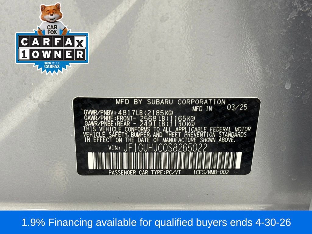 Certified 2025 Subaru Impreza RS AWD/4WD image 28