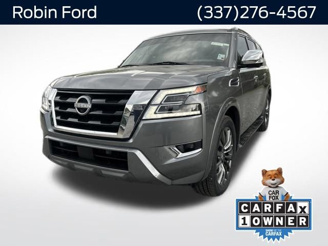 Used 2023 Nissan Armada Platinum w/ Captain's Chairs Package RWD image 1