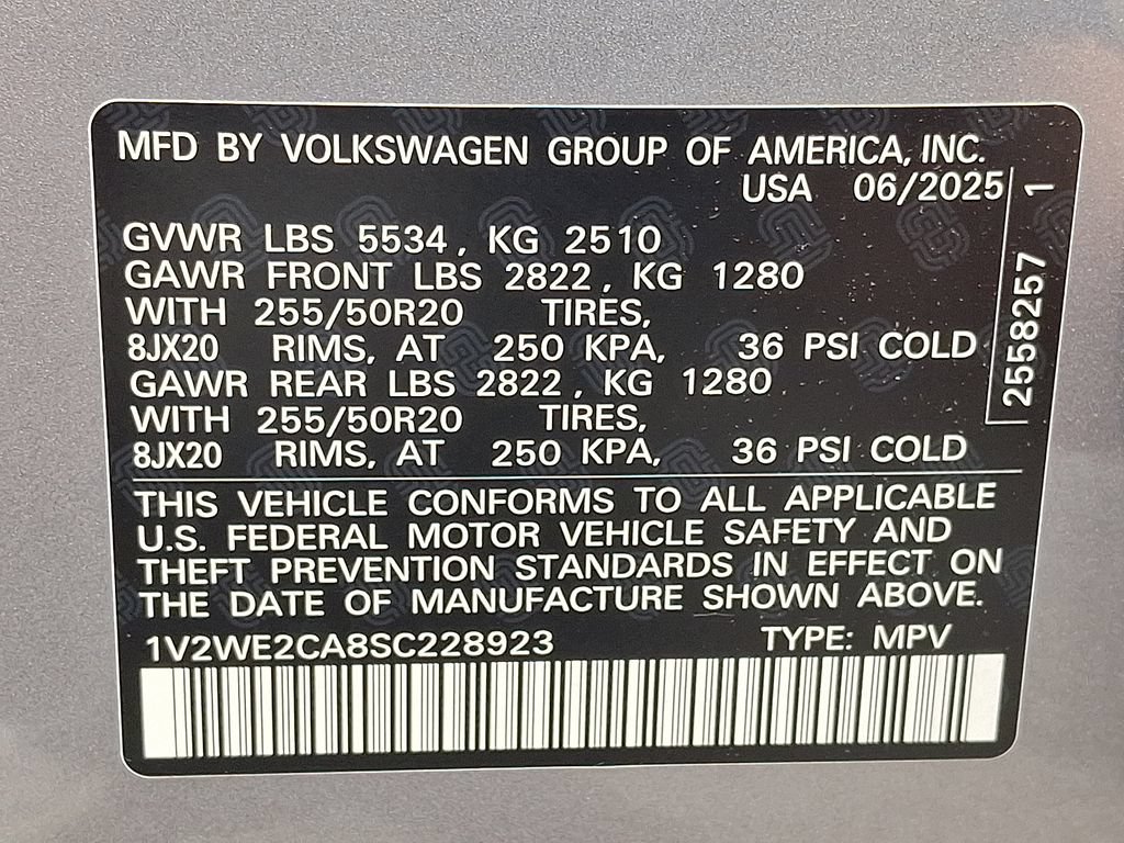Used 2025 Volkswagen Atlas Cross Sport SE FWD image 26