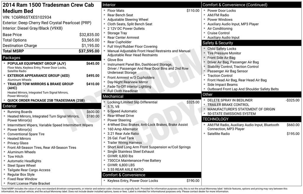 Used 2014 RAM 1500 Tradesman w/ Popular Equipment Group image 26