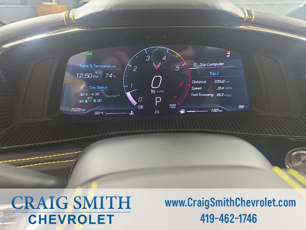 Used 2025 Chevrolet Corvette Stingray Premium Conv w/ Z51 Performance Package RWD image 16