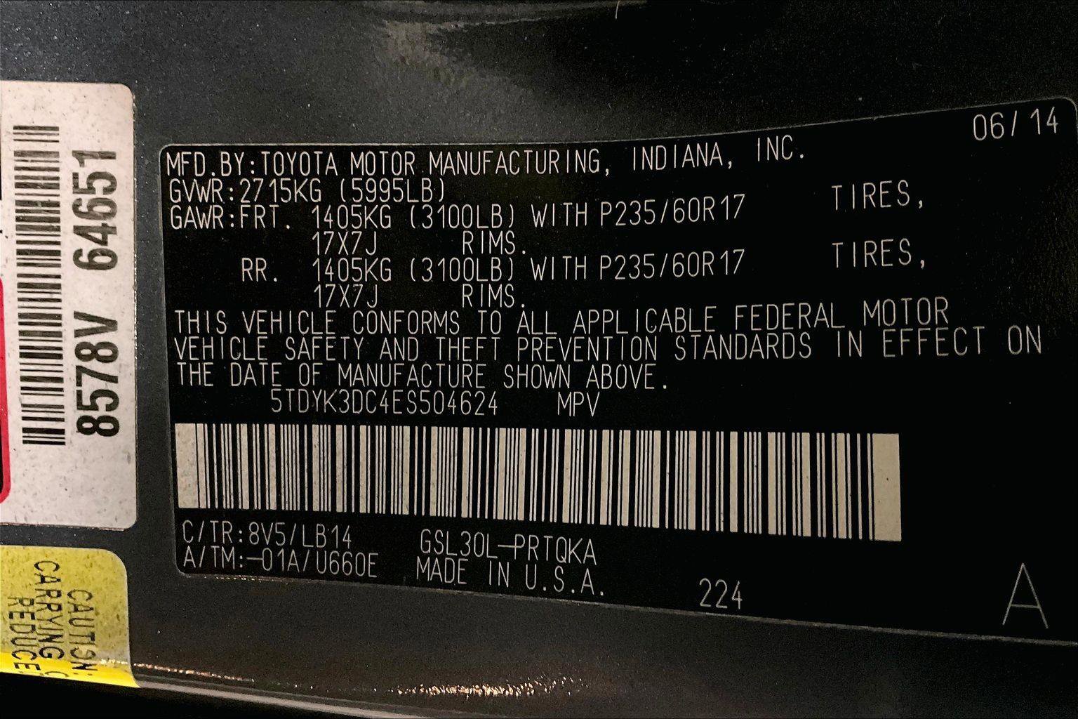 Used 2014 Toyota Sienna XLE image 35