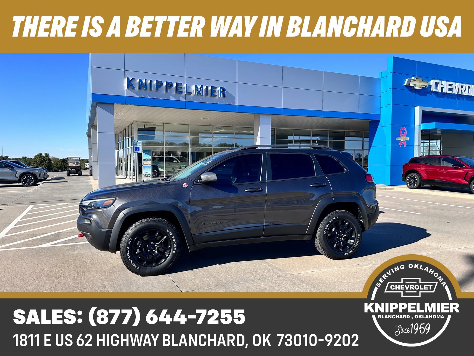 Used 2021 Jeep Cherokee Trailhawk w/ Technology Group image 1