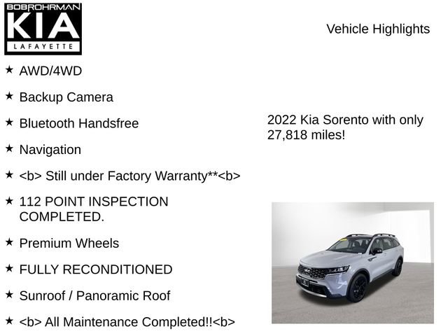 Used 2022 Kia Sorento S w/ Panoramic Sunroof Package AWD/4WD image 7