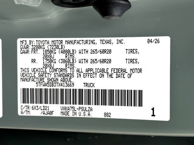 New 2026 Toyota Tundra Limited AWD/4WD image 25