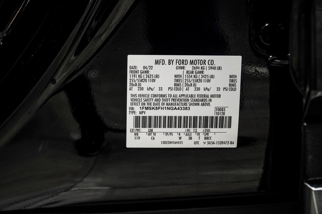 Used 2022 Ford Explorer Limited w/ Equipment Group 301A image 43