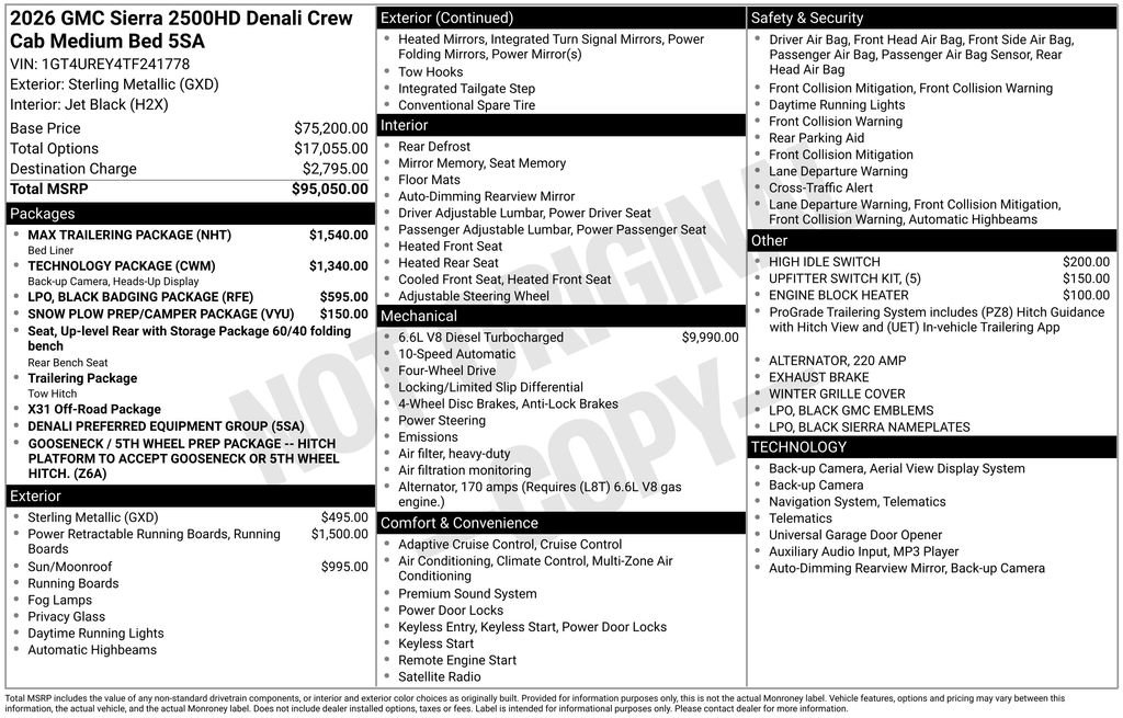 New 2026 GMC Sierra 2500 Denali w/ Max Trailering Package image 3