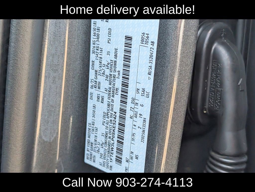 Used 2025 Ford F150 XLT w/ Equipment Group 301A Standard image 37