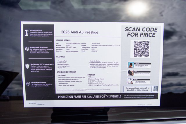 Certified 2025 Audi A5 Prestige w/ 19" Wheel Package AWD/4WD image 29