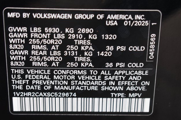 Used 2025 Volkswagen Atlas SE AWD/4WD image 34