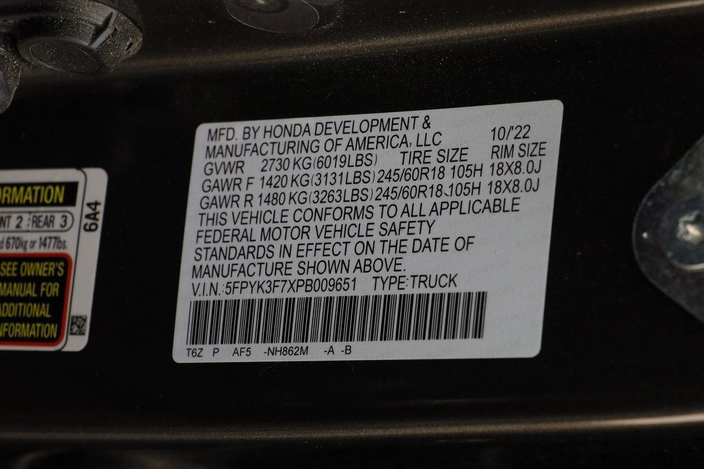 Used 2023 Honda Ridgeline RTL-E image 25