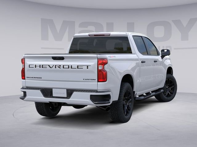 New 2024 Chevrolet Silverado 1500 Custom w/ Turbomax Blackout Package AWD/4WD image 4