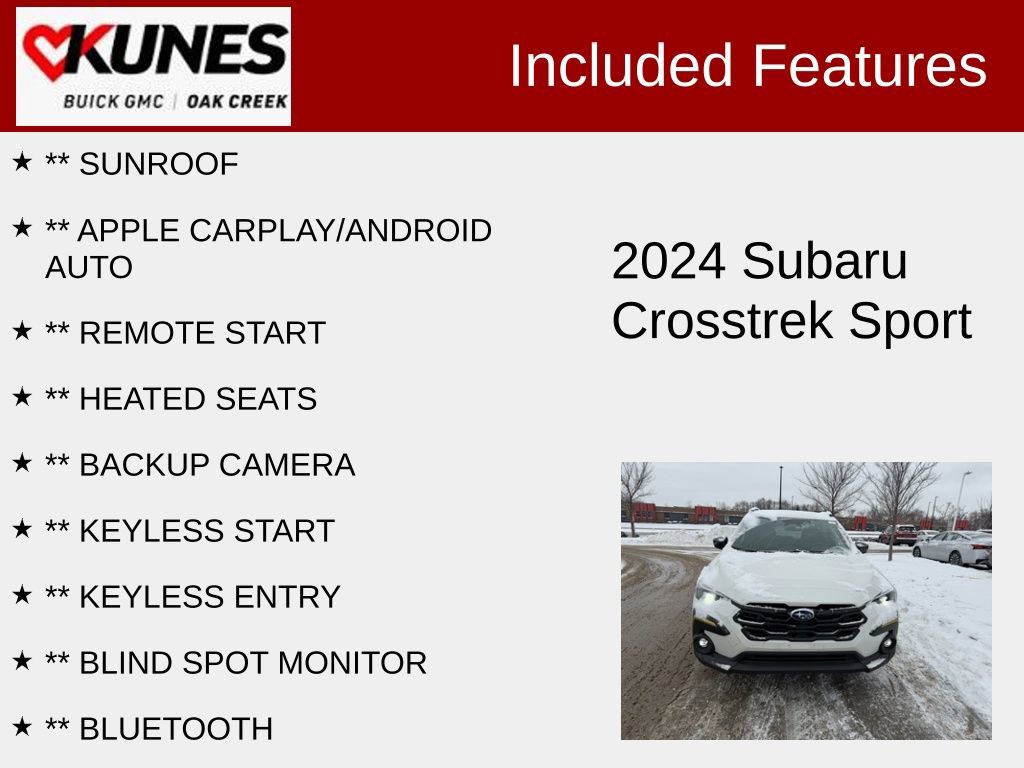 Used 2024 Subaru Crosstrek 2.5i Sport image 2