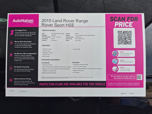 Used 2015 Land Rover Range Rover Sport HSE AWD/4WD image 27