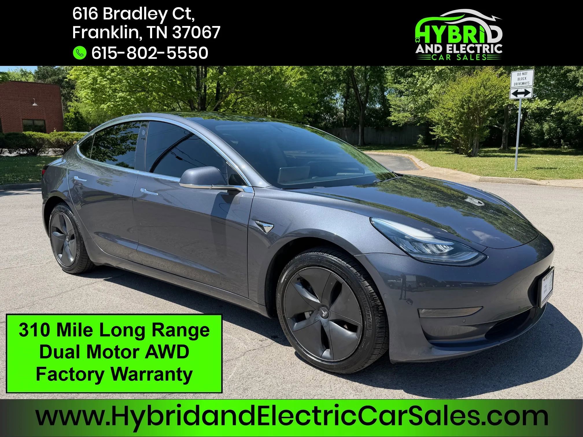 Used 2019 Tesla Model 3 Long Range AWD/4WD image 1