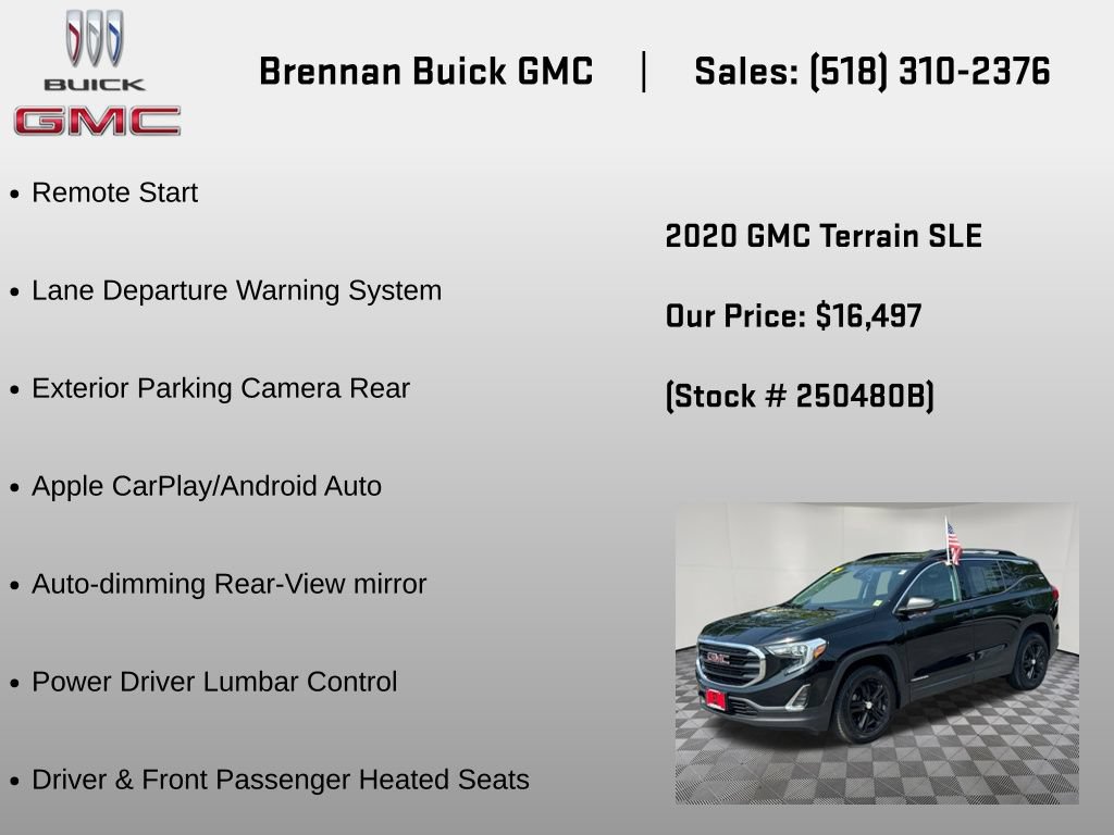 Certified 2020 GMC Terrain SLE w/ Driver Convenience Package AWD/4WD image 12