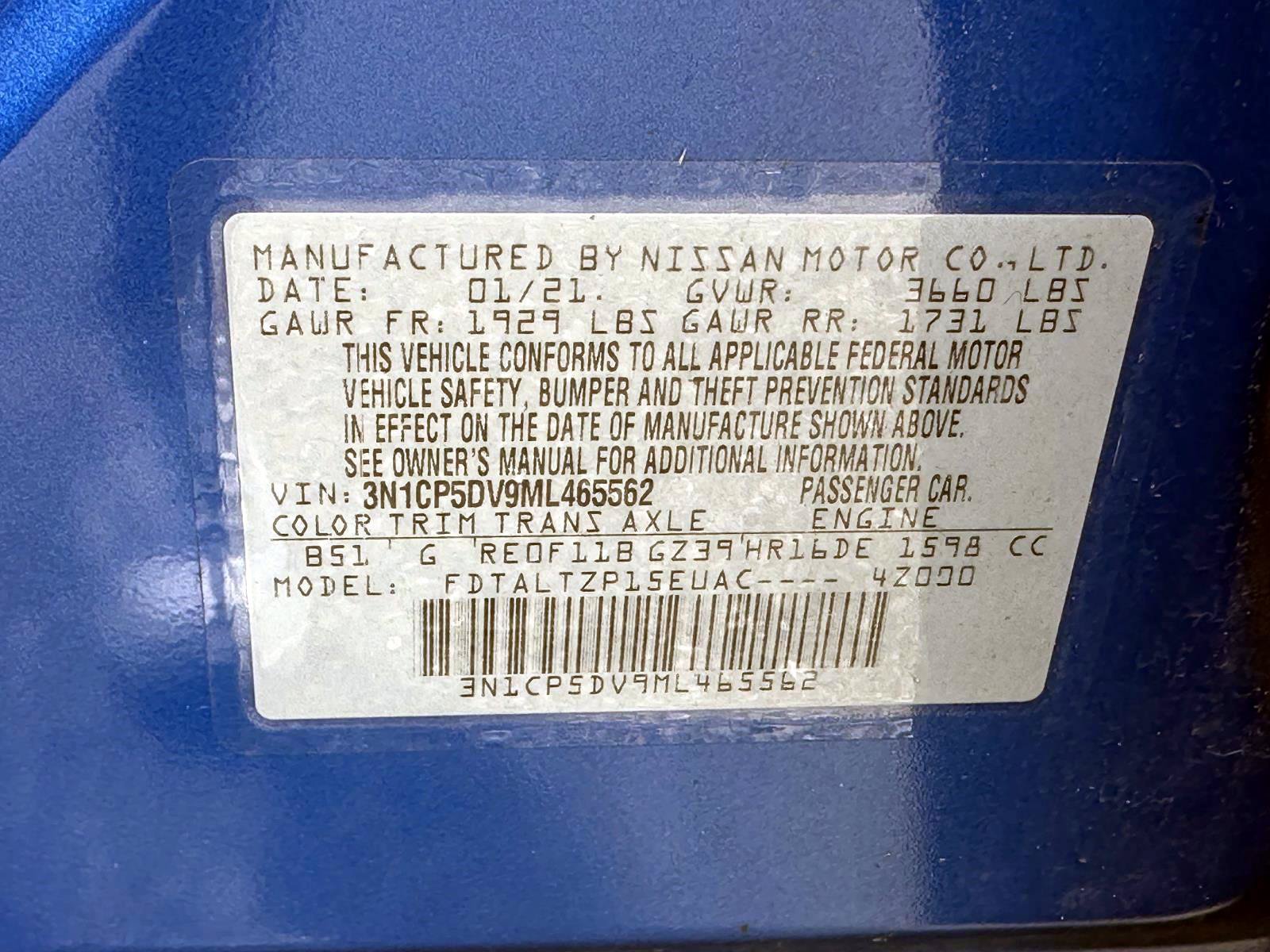 Certified 2021 Nissan Kicks SR FWD image 28