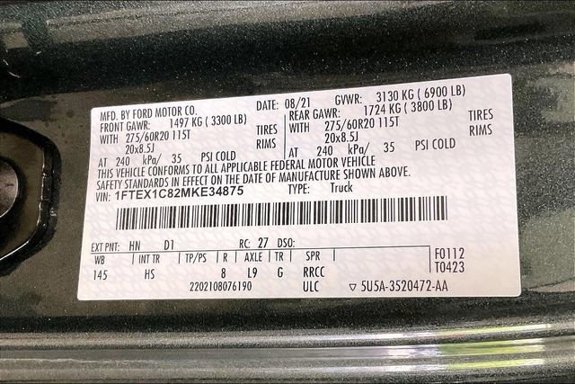 Used 2021 Ford F150 Lariat w/ Equipment Group 502A High RWD image 37