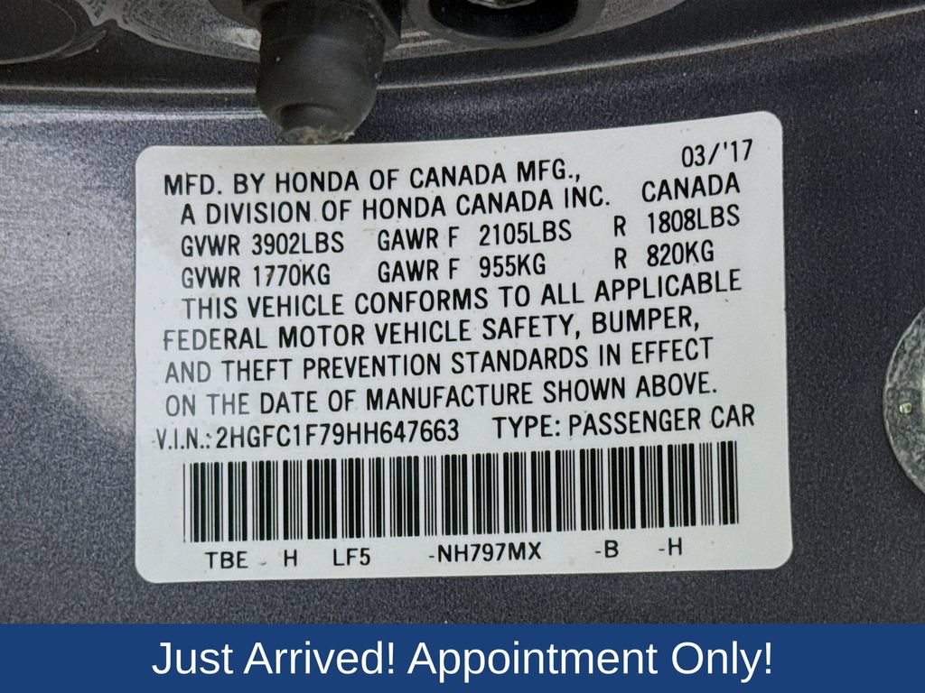 Used 2017 Honda Civic EX-L image 38