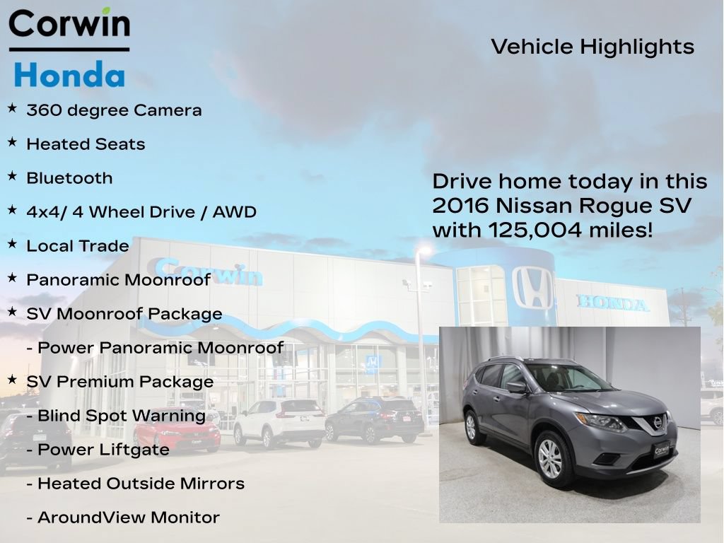 Used 2016 Nissan Rogue SV w/ SV Premium Package AWD/4WD image 7