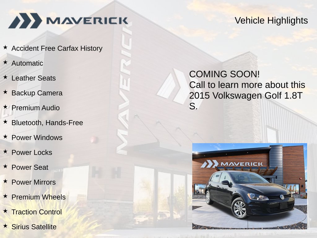 Used 2015 Volkswagen Golf 4-Door FWD image 3