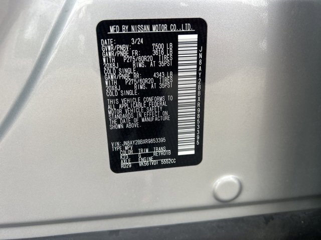 Used 2024 Nissan Armada SL w/ Captain's Chairs Package image 40