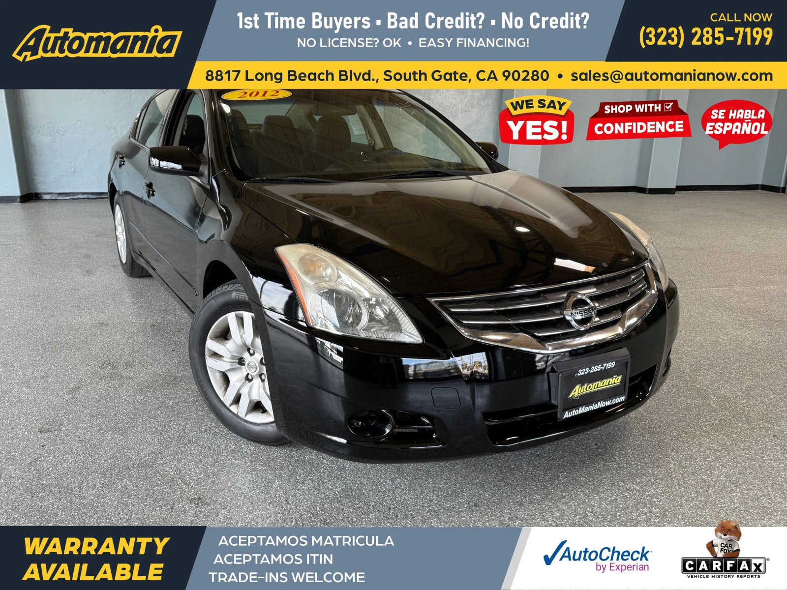 Used 2012 Nissan Altima 2.5 S