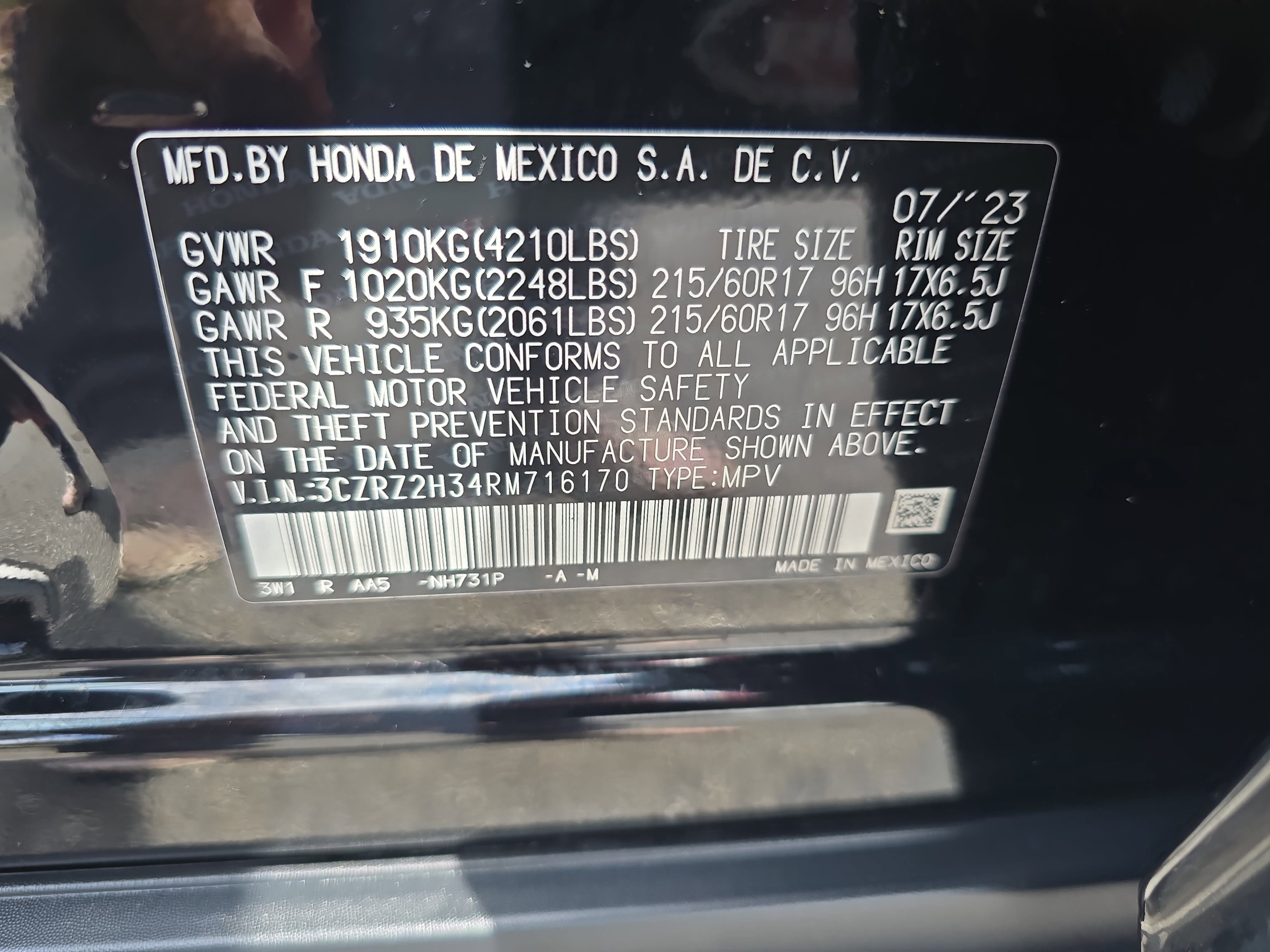 Used 2024 Honda HR-V LX image 33