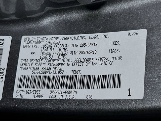 New 2026 Toyota Tundra TRD Pro image 17