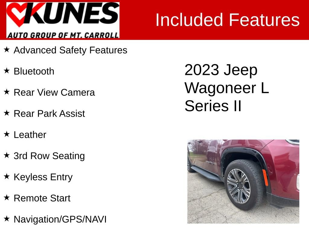 Used 2023 Jeep Wagoneer L Series II AWD/4WD image 3