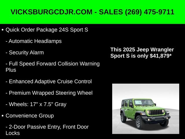 New 2025 Jeep Wrangler Sport S image 11