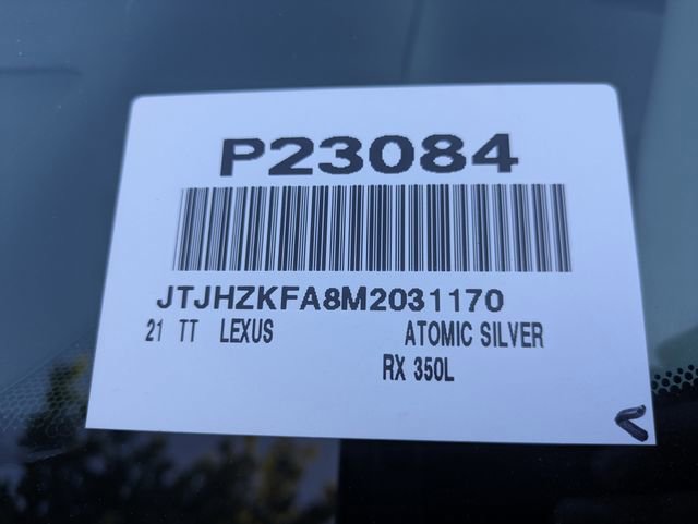 Used 2021 Lexus RX 350L Premium w/ Premium Package image 38