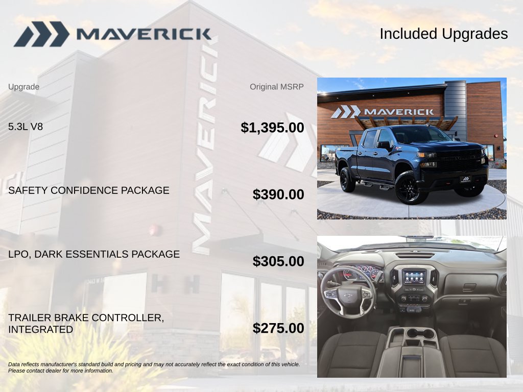 Used 2021 Chevrolet Silverado 1500 Custom Trail Boss w/ Safety Confidence Package AWD/4WD image 8