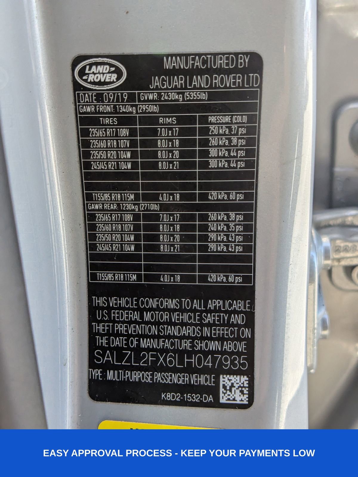 Used 2020 Land Rover Range Rover Evoque First Edition image 22