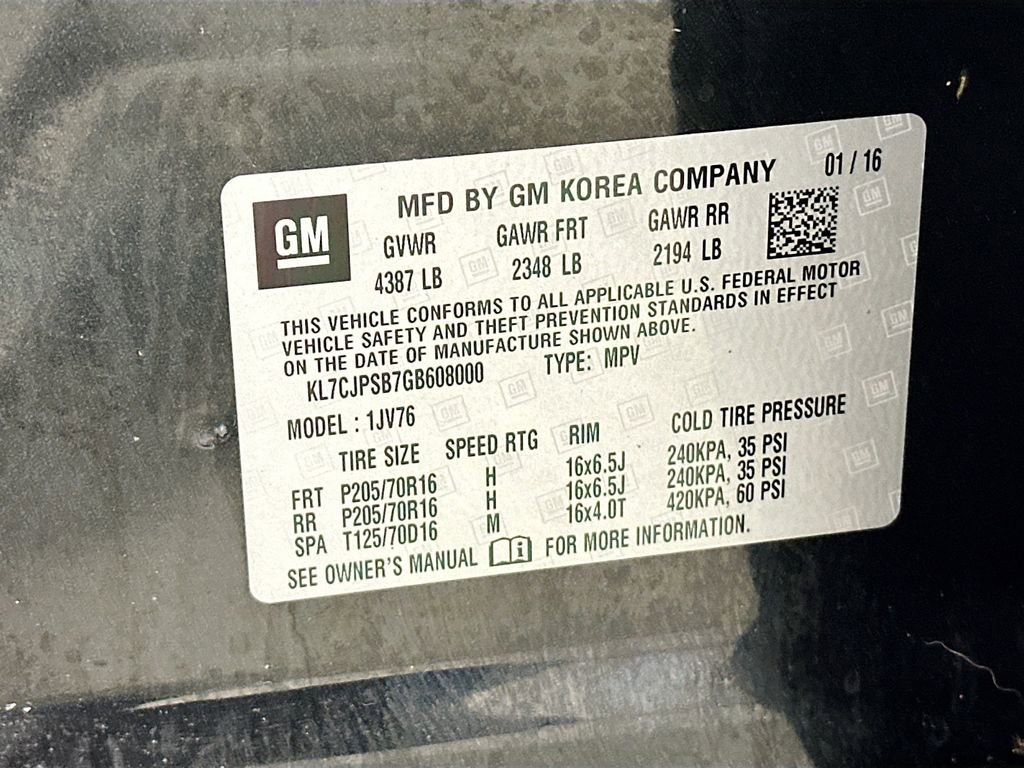 Used 2016 Chevrolet Trax LT w/ LT Convenience Package image 30