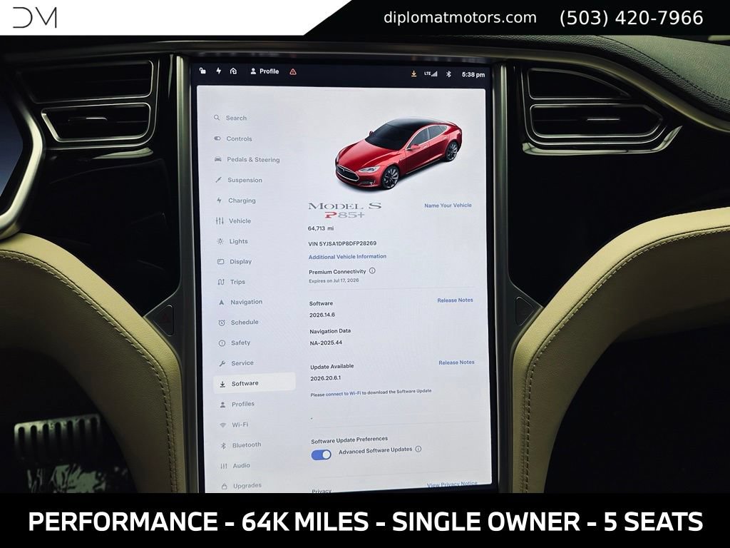 Used 2013 Tesla Model S Performance RWD image 32