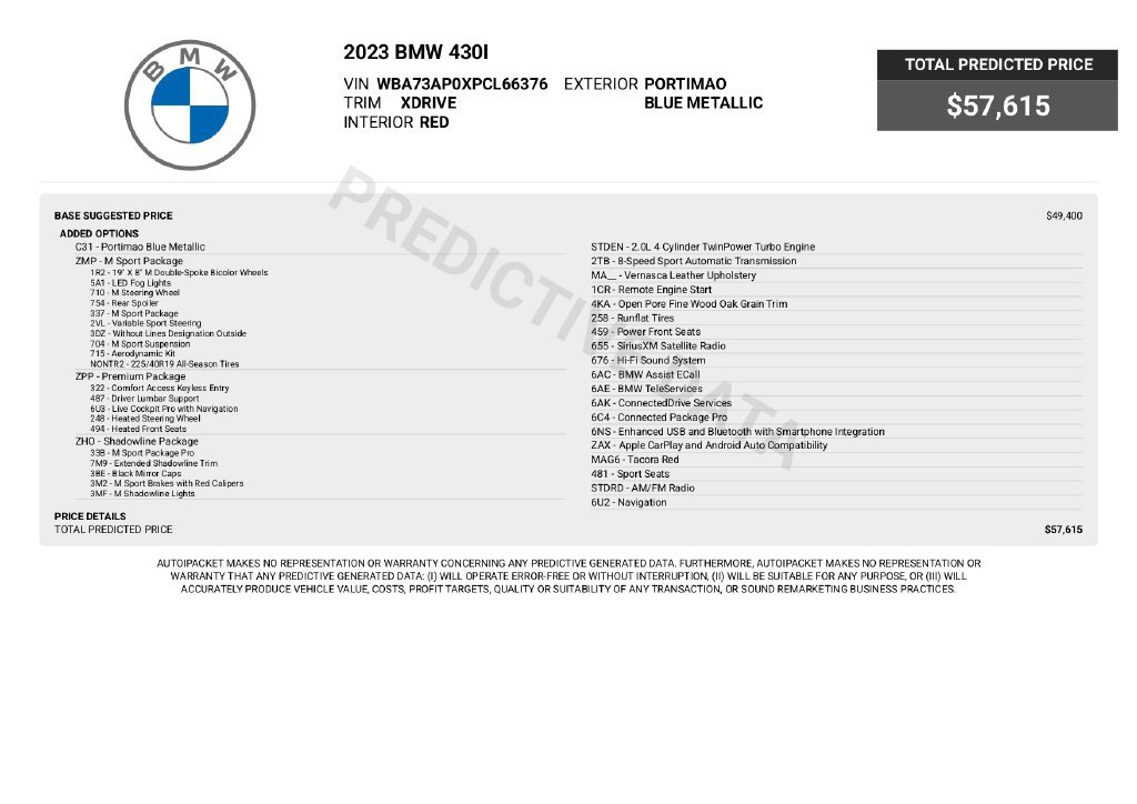 Used 2023 BMW 430i xDrive Coupe w/ M Sport Package AWD/4WD image 6
