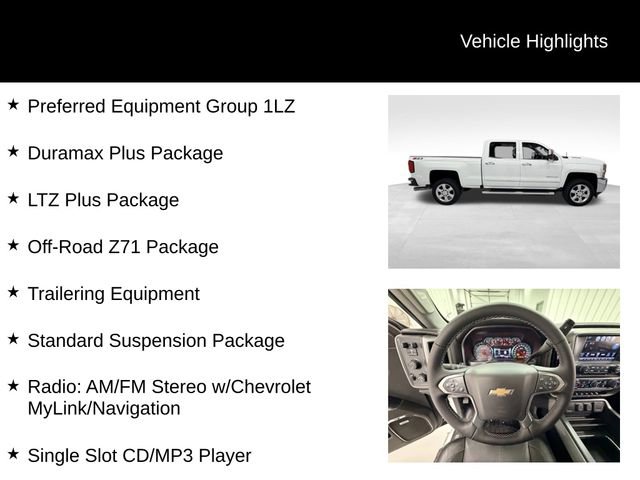 Certified 2018 Chevrolet Silverado 2500 LTZ w/ Duramax Plus Package AWD/4WD image 16