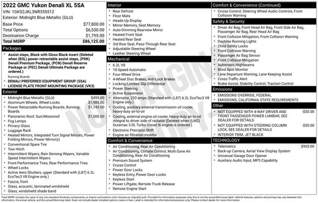 Used 2022 GMC Yukon XL Denali image 3