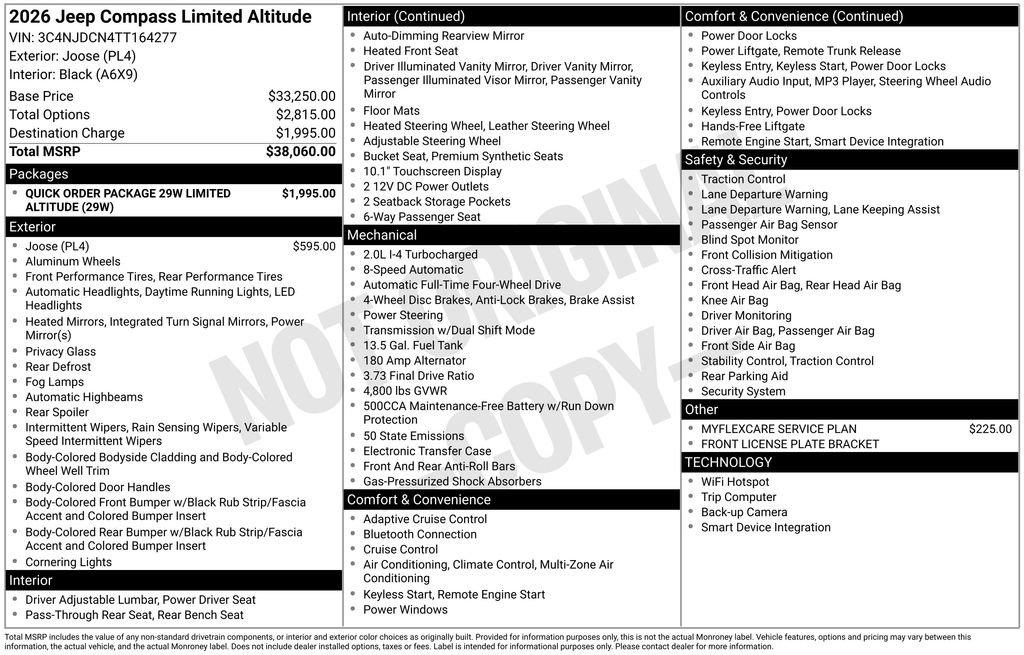New 2026 Jeep Compass Limited AWD/4WD image 27