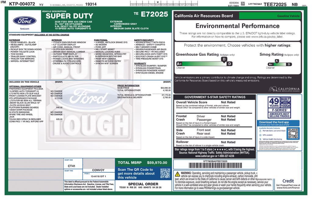 New 2026 Ford F250 XL w/ STX Appearance Package AWD/4WD image 5