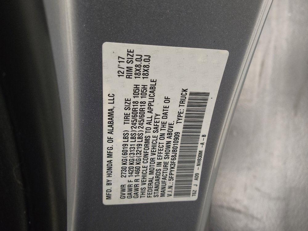 Used 2018 Honda Ridgeline RTL-T image 33