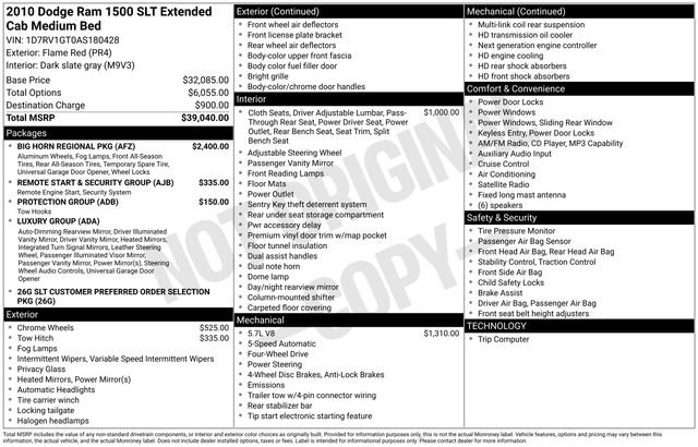 Used 2010 Dodge Ram 1500 Truck SLT w/ Big Horn Regional Pkg AWD/4WD image 31