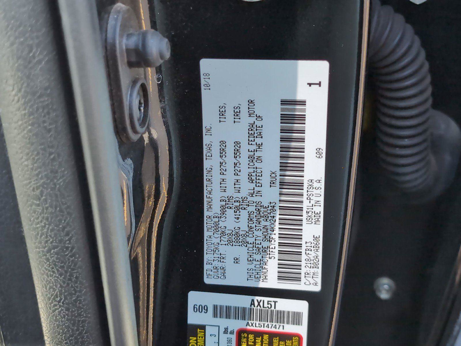 Used 2019 Toyota Tundra SR5 w/ TRD Sport Package RWD image 14
