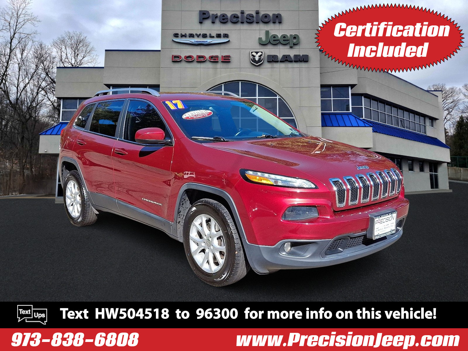 Certified 2017 Jeep Cherokee Latitude w/ Cold Weather Group