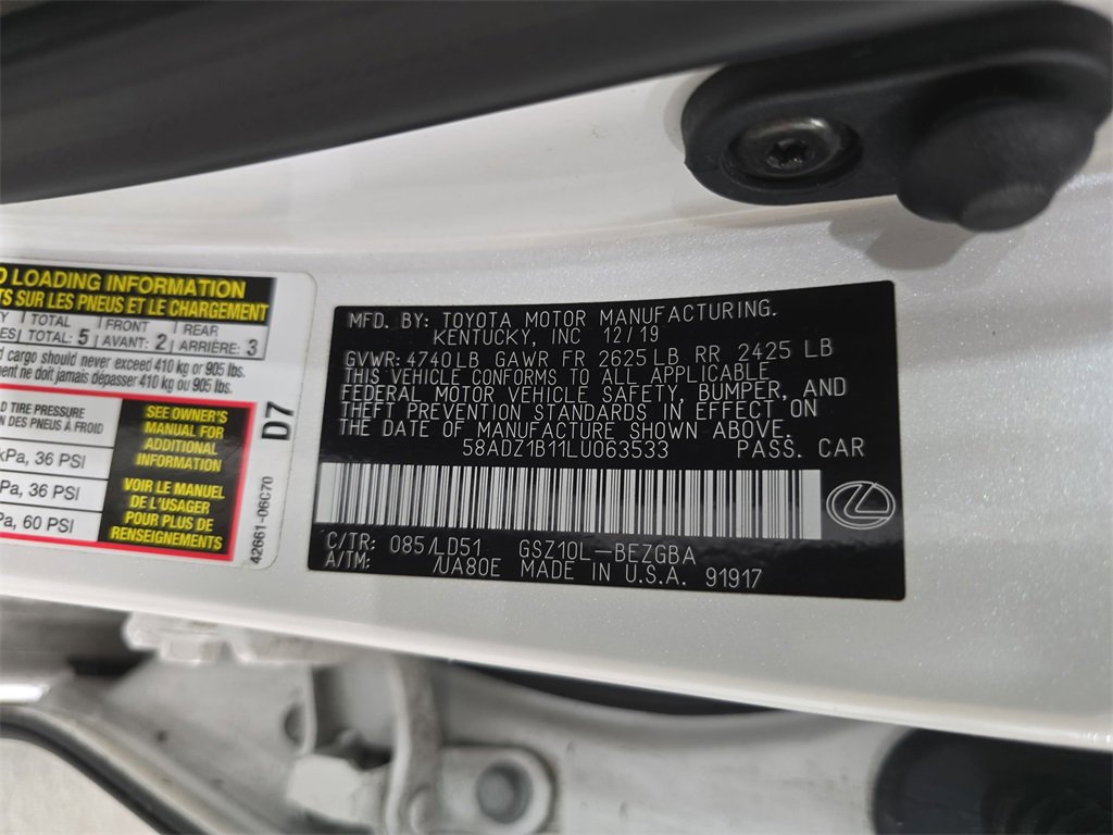 Used 2020 Lexus ES 350 w/ Premium Package image 32