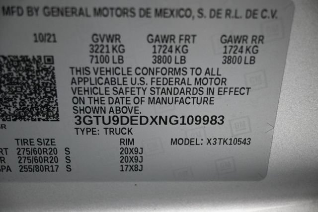 Used 2022 GMC Sierra 1500 SLT AWD/4WD image 27