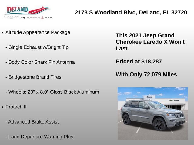 Used 2021 Jeep Grand Cherokee Laredo X RWD image 30