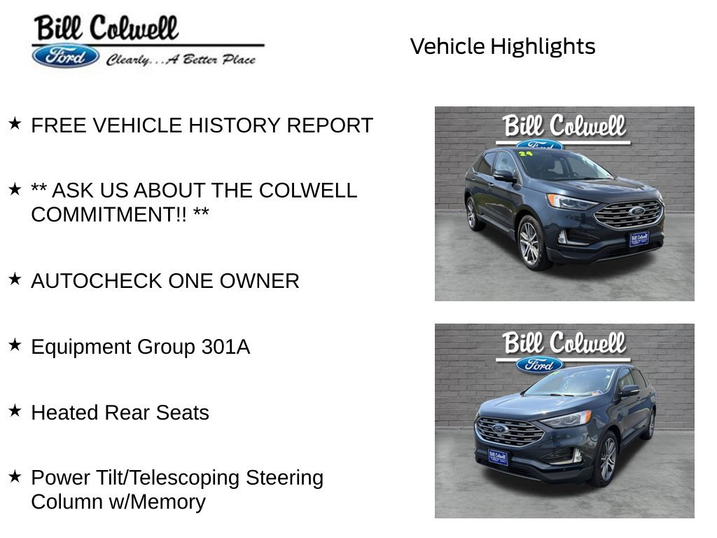 Certified 2024 Ford Edge Titanium w/ Equipment Group 301A AWD/4WD image 12
