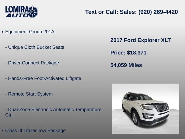 Used 2017 Ford Explorer XLT AWD/4WD image 8